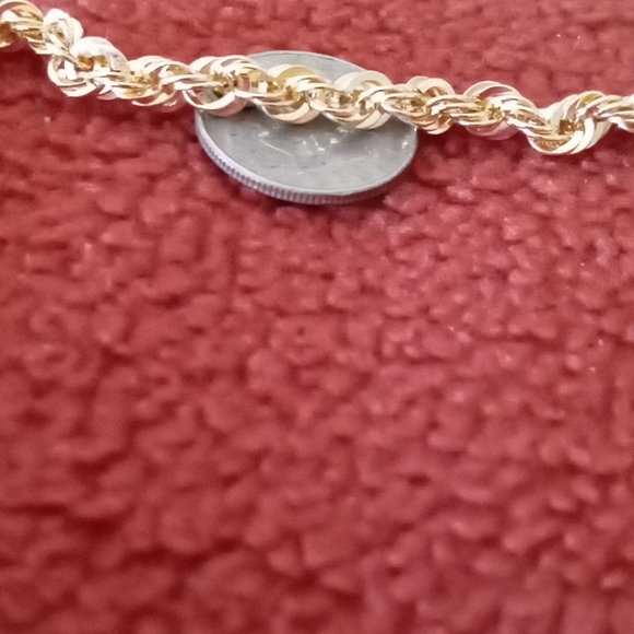 **SOLD SOLD** 10k YELLOW GOLD ROPE NECKLACE - Picture 5 of 8